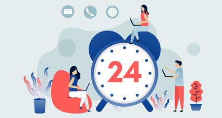 Round-the-clock availability and prompt response